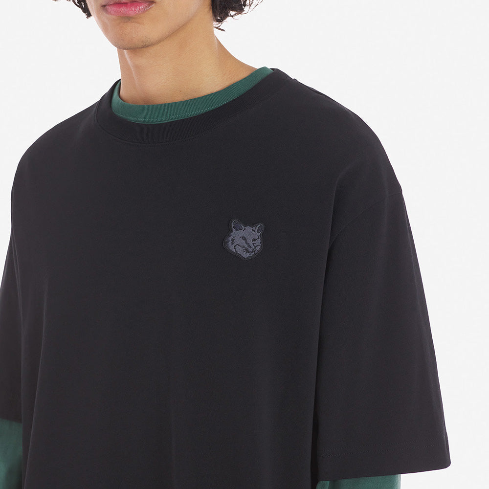 BOLD FOX HEAD PATCH OVERSIZE TEE-SHIRT NM00107 / BLACK – mielave