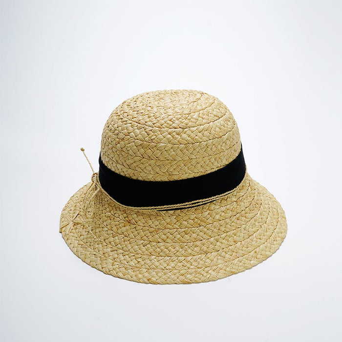 Rumi Raffia Hat - Natural / Black – mielave